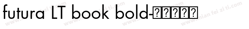 futura LT book bold字体转换